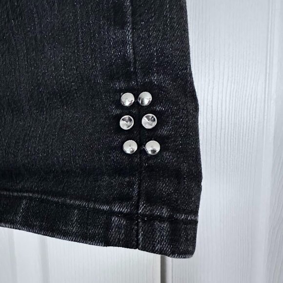 White House Black Market Pedal Pusher Capri Noir Jeans - Picture 7 of 11